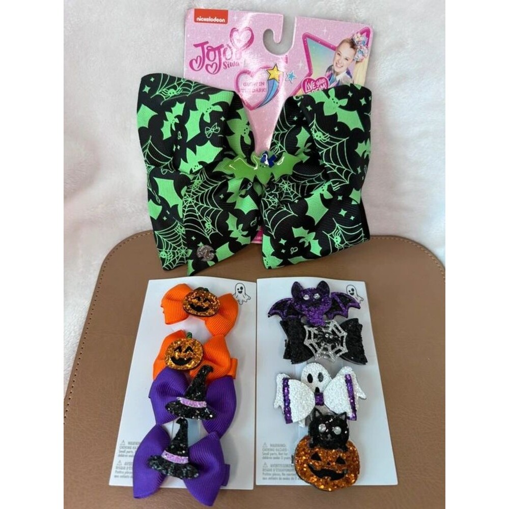 Halloween hair bows and clips from Claires and JoJo Siwa